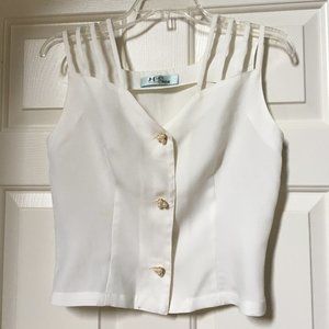 Button open top Size S